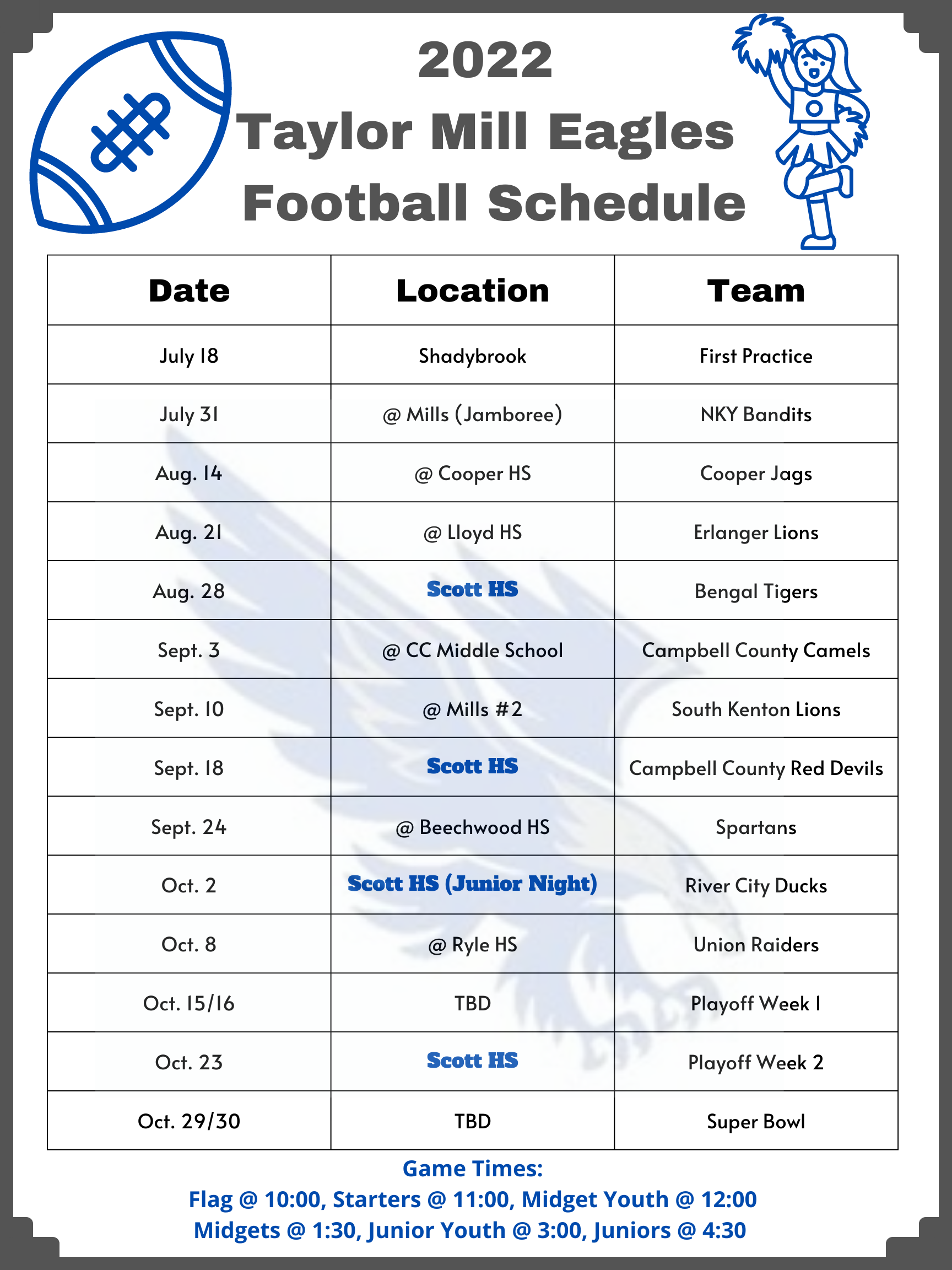 football eagles schedule